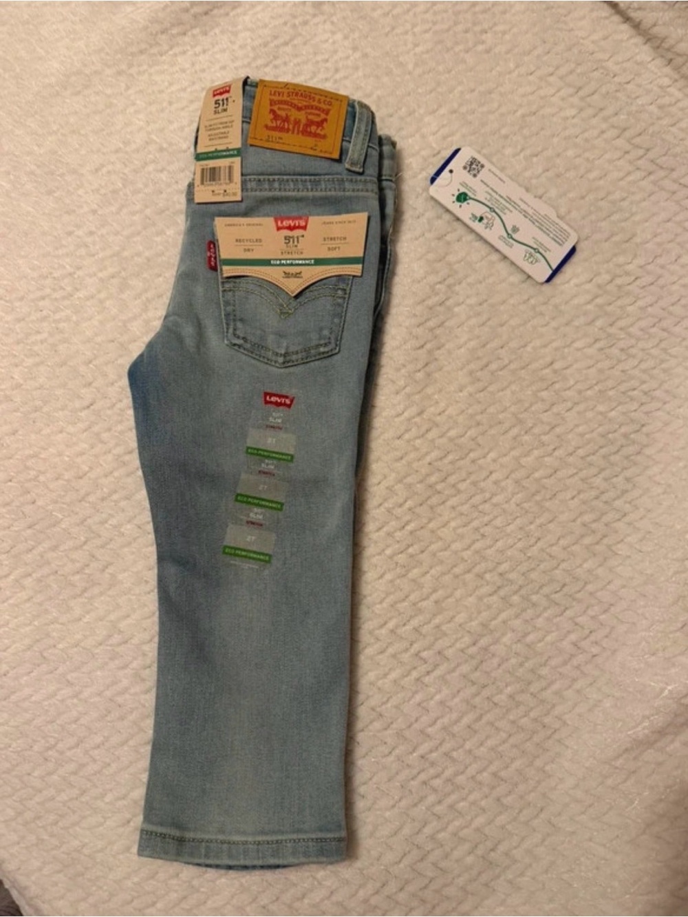 2T Levi 511 Slim Jeans in Light Blue